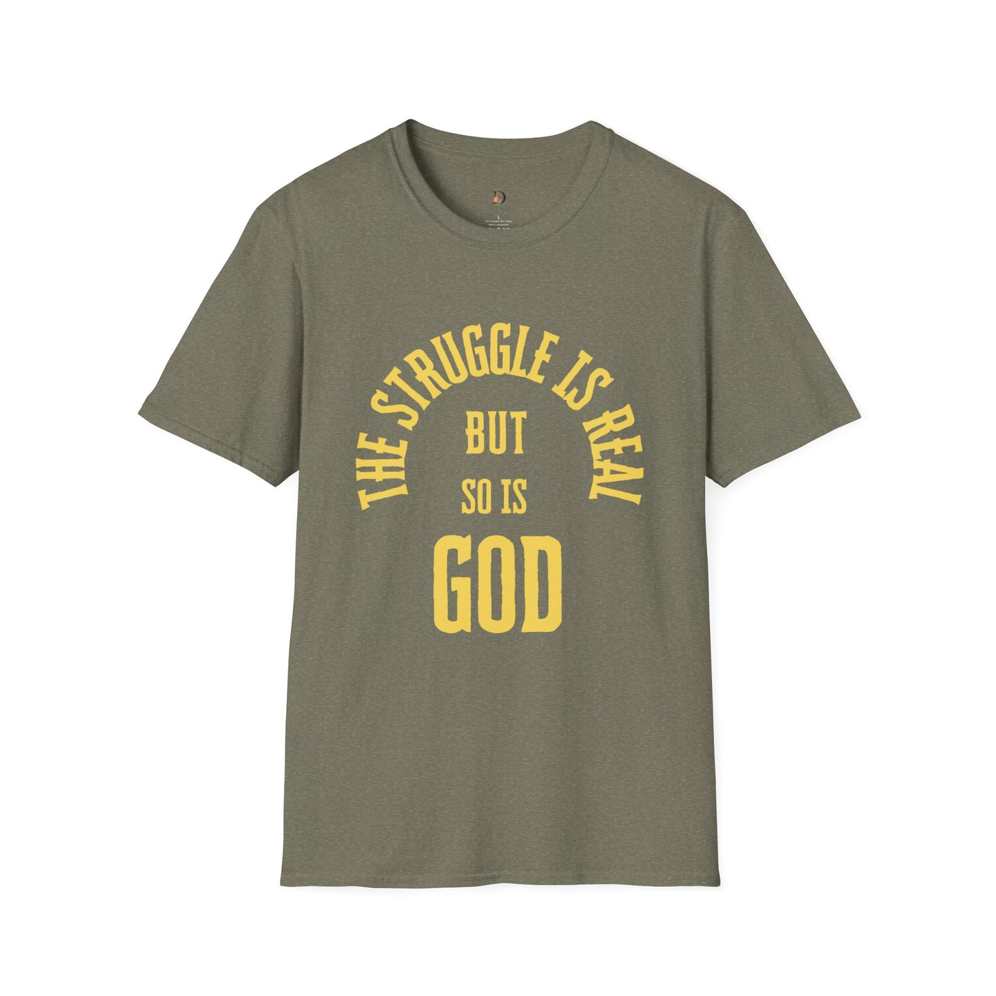 The Struggle Is Real (Yellow) Unisex Softstyle T-Shirt