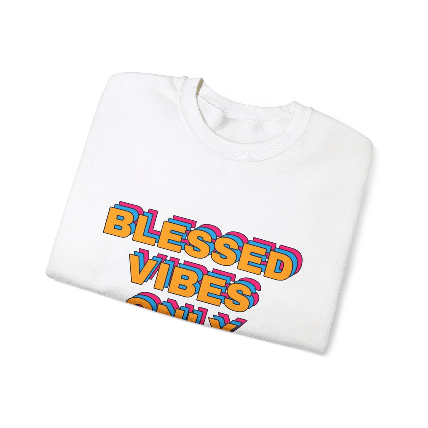 Blessed Vibes Only-Unisex Heavy Blend™ Crewneck Sweatshirt
