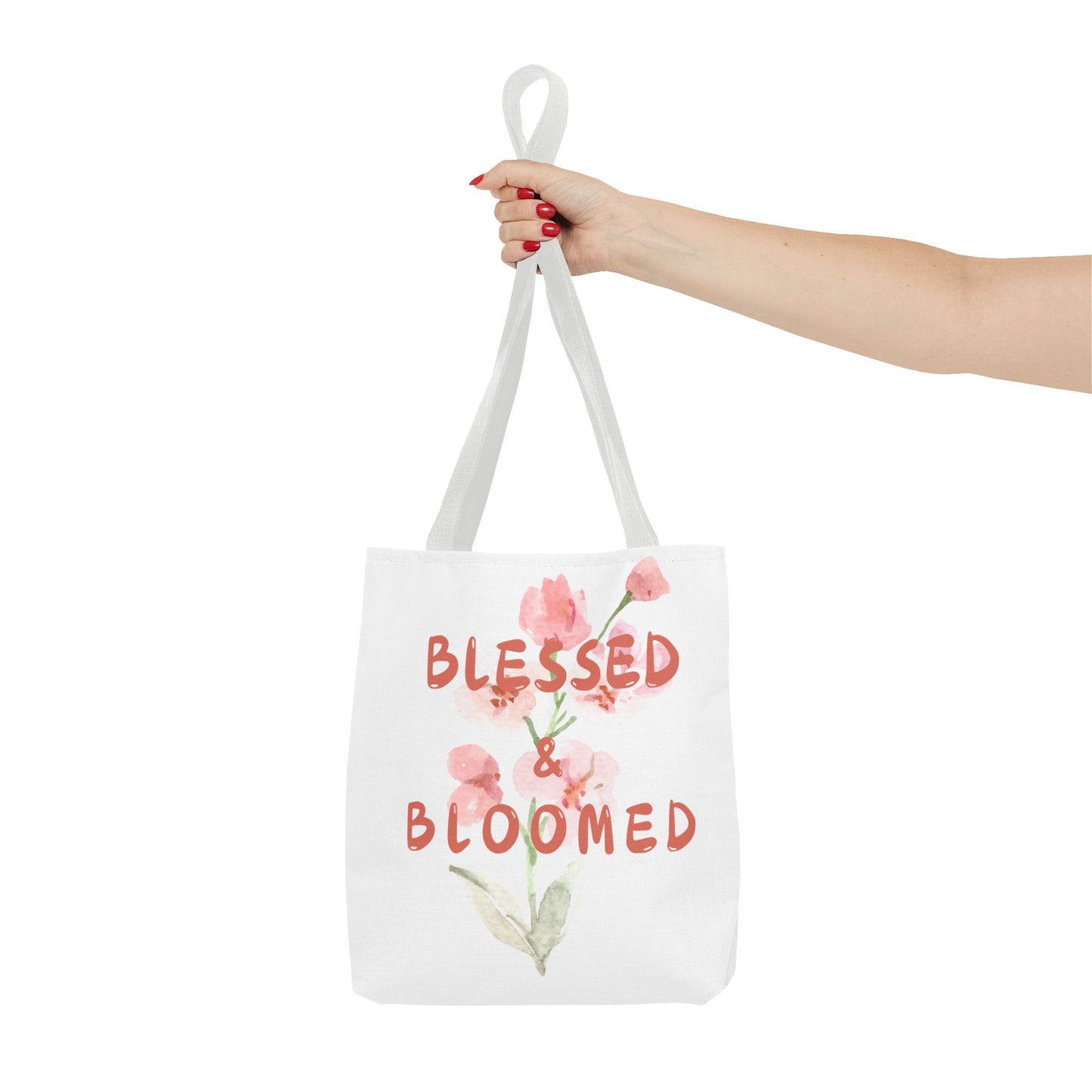 Blessed & Bloomed Tote Bag (AOP)