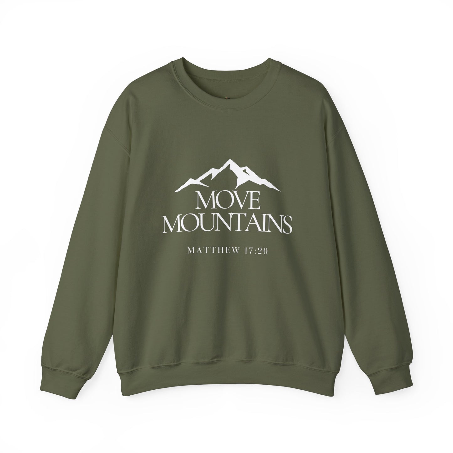 Move Mountains- Unisex Heavy Blend™ Crewneck Sweatshirt