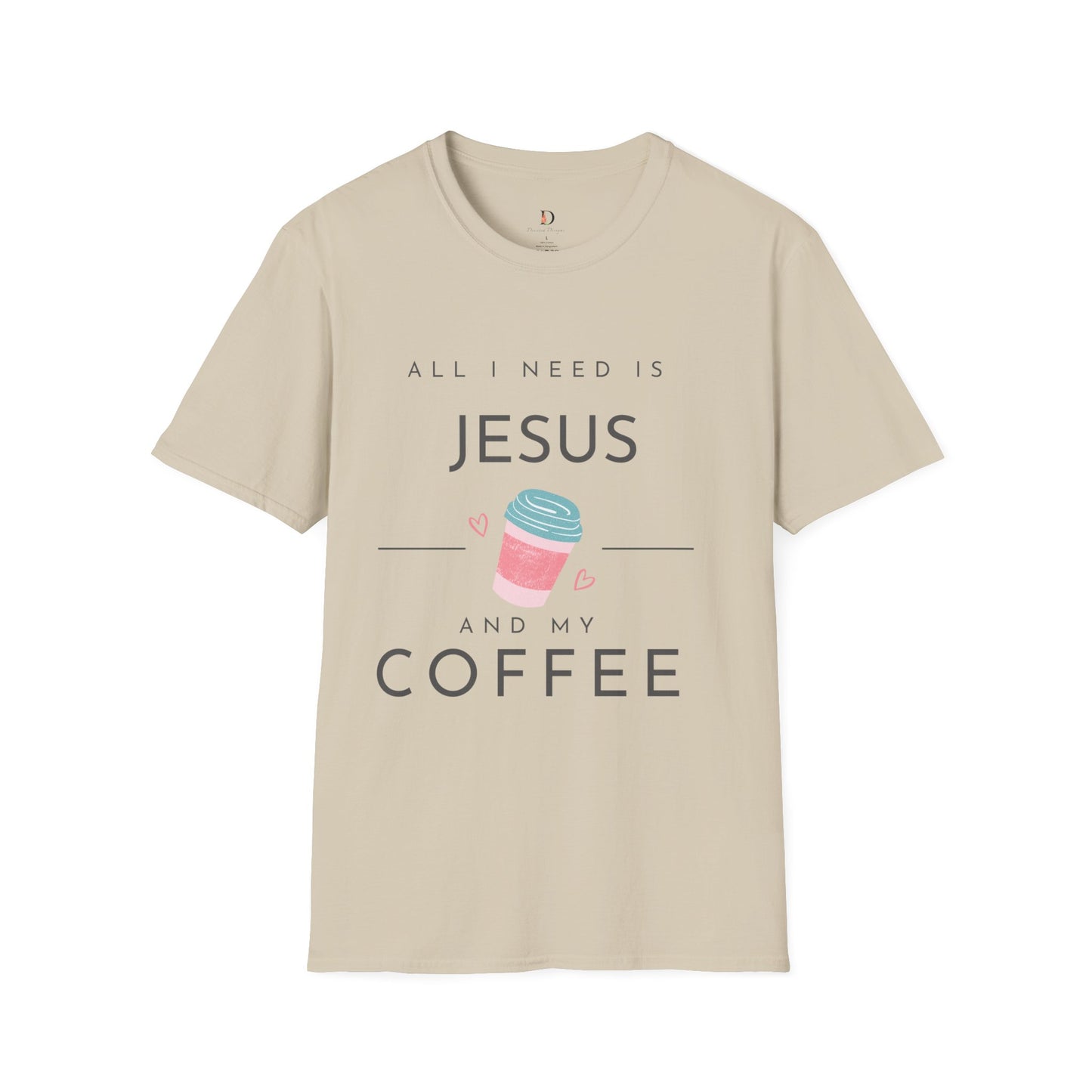 Jesus & Coffee Unisex Softstyle T-Shirt