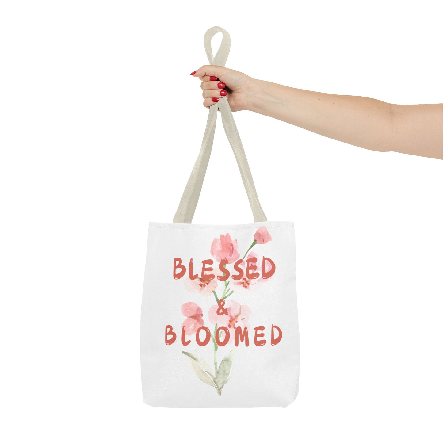 Blessed & Bloomed Tote Bag (AOP)