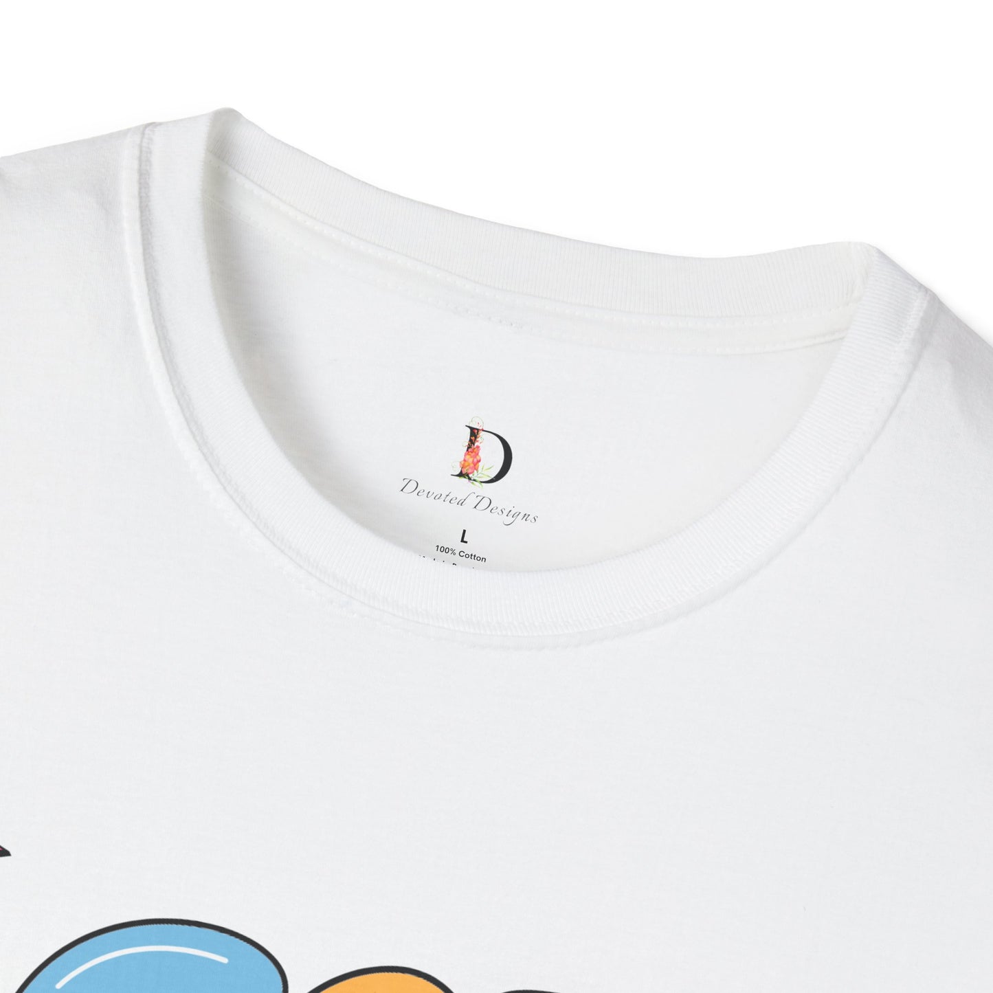 God is Great Bubble Letters Unisex Softstyle T-Shirt
