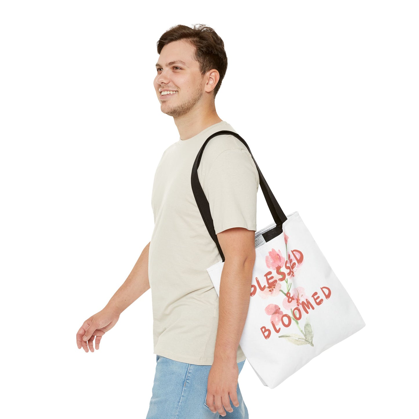 Blessed & Bloomed Tote Bag (AOP)