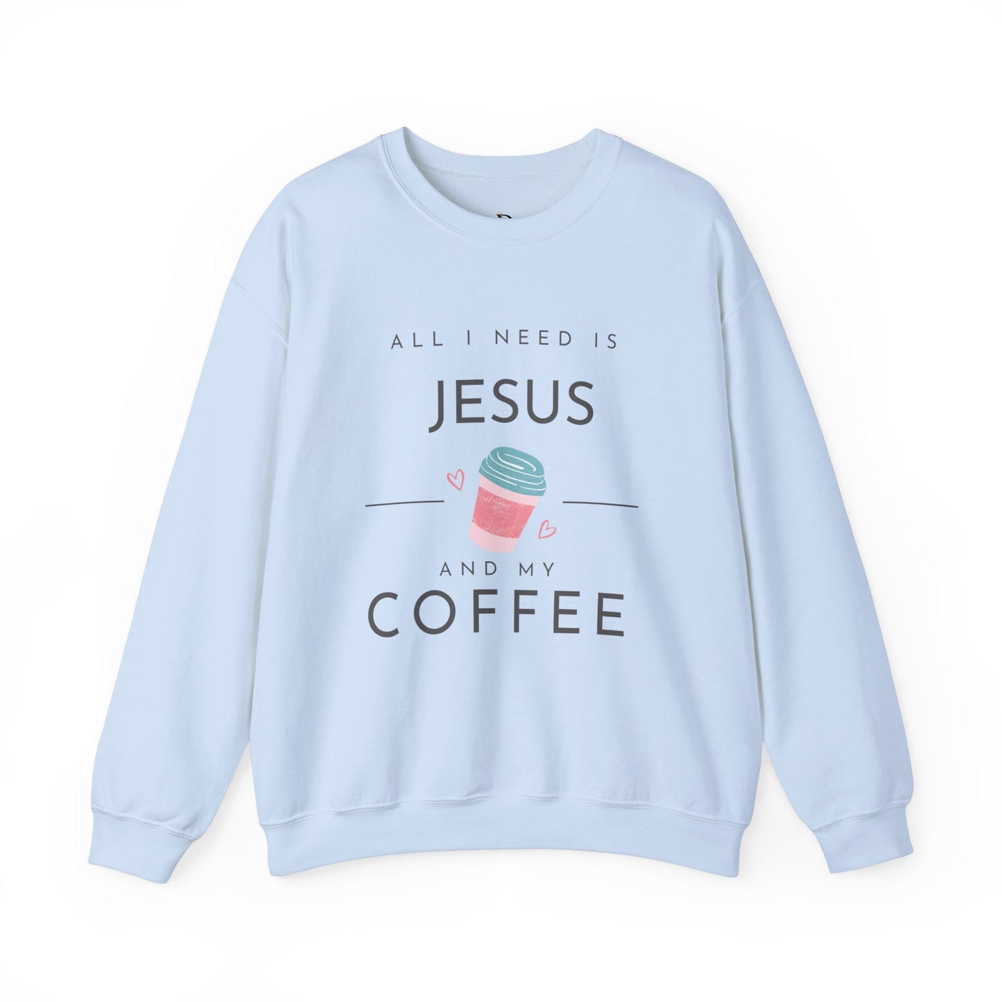 Jesus & Coffee Unisex Heavy Blend™ Crewneck Sweatshirt