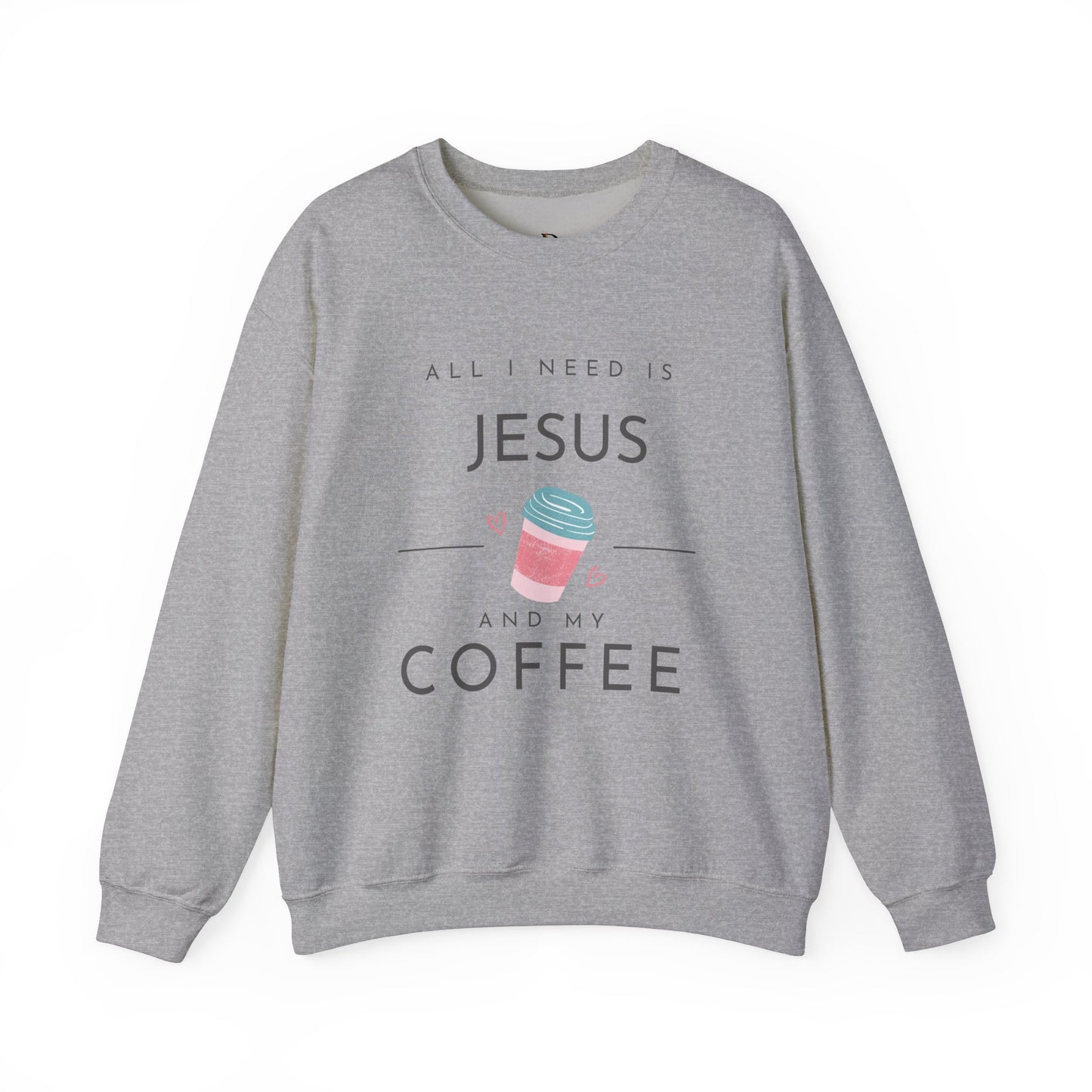 Jesus & Coffee Unisex Heavy Blend™ Crewneck Sweatshirt