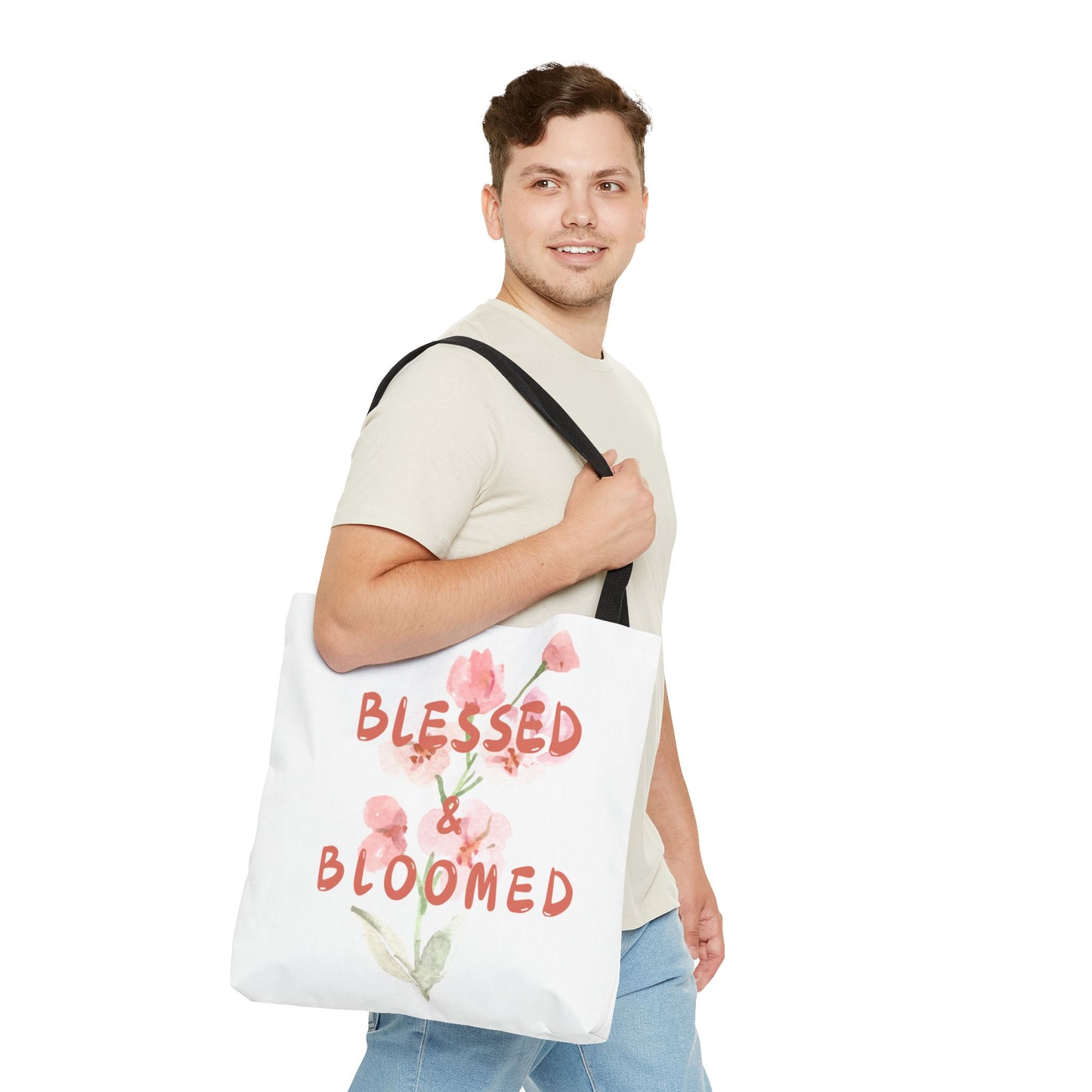 Blessed & Bloomed Tote Bag (AOP)