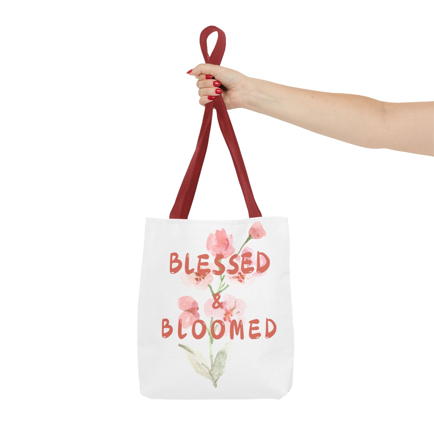 Blessed & Bloomed Tote Bag (AOP)