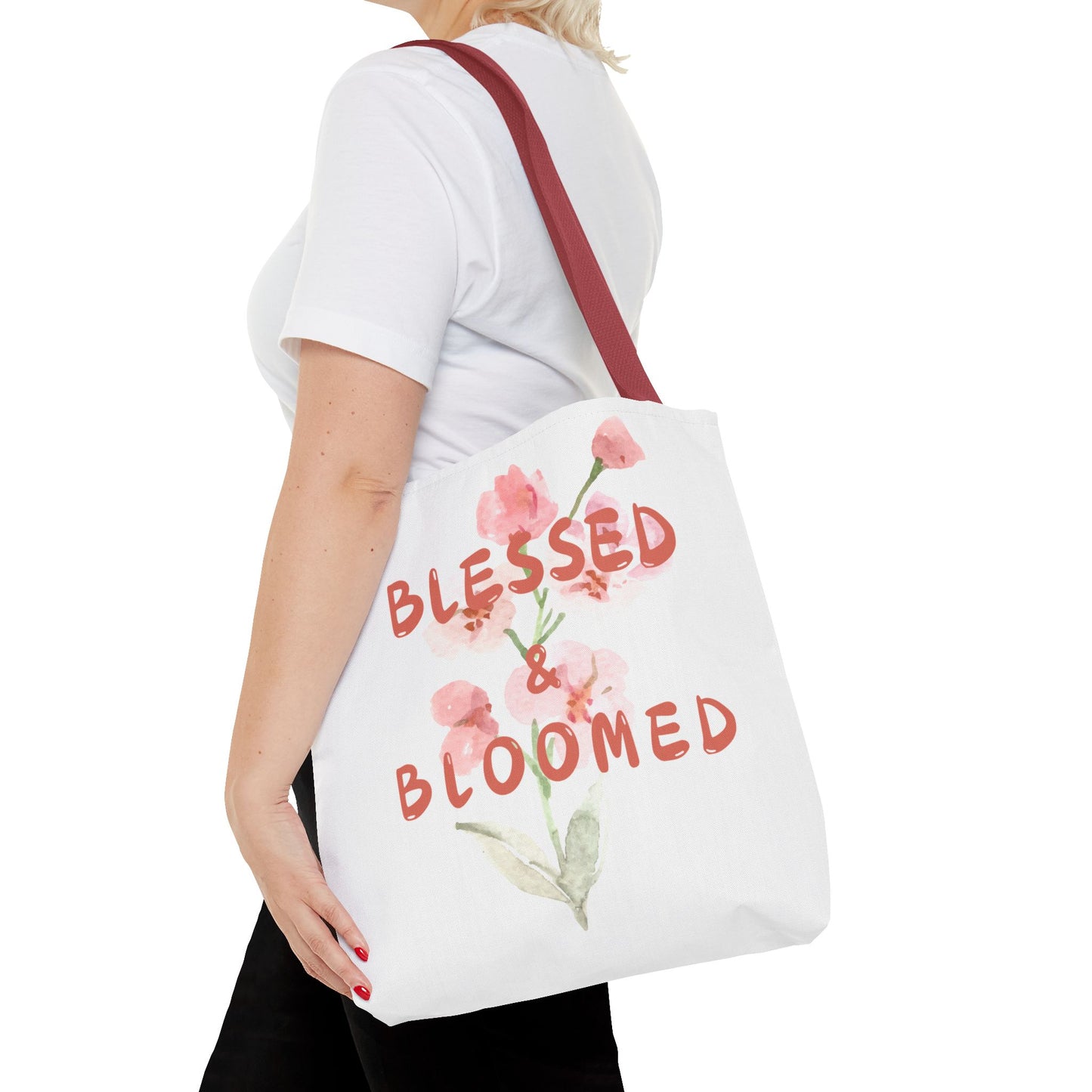 Blessed & Bloomed Tote Bag (AOP)