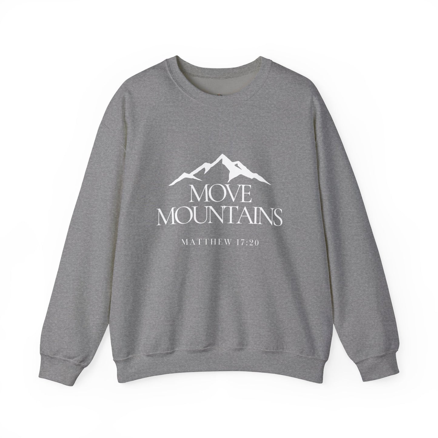Move Mountains- Unisex Heavy Blend™ Crewneck Sweatshirt