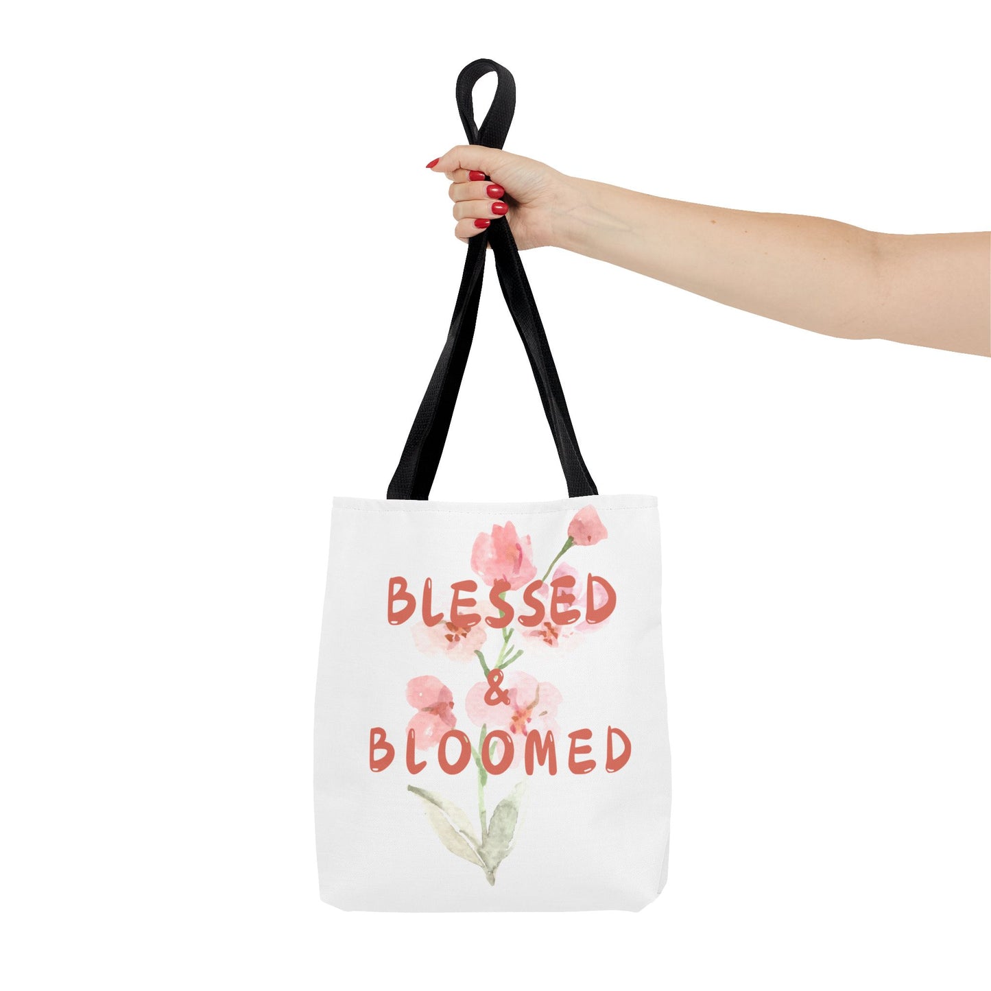 Blessed & Bloomed Tote Bag (AOP)