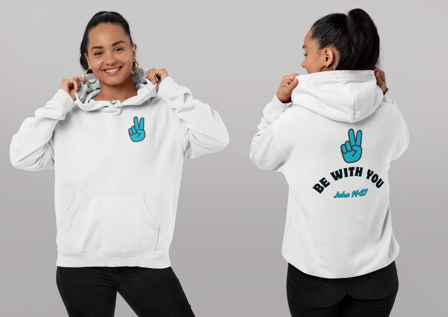 Peace Be With You Unisex Heavy Blend™ Hooded Sweatshirt