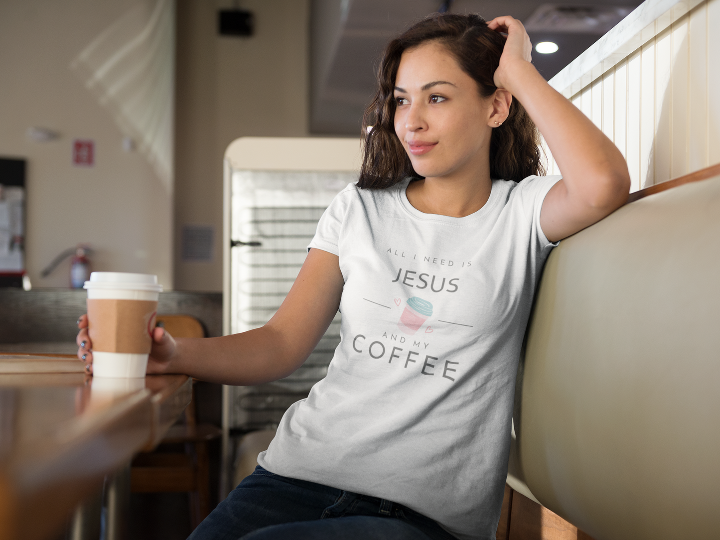 Jesus & Coffee Unisex Softstyle T-Shirt