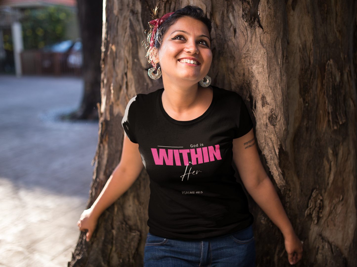 Unisex Softstyle T-Shirt- God is Within Her