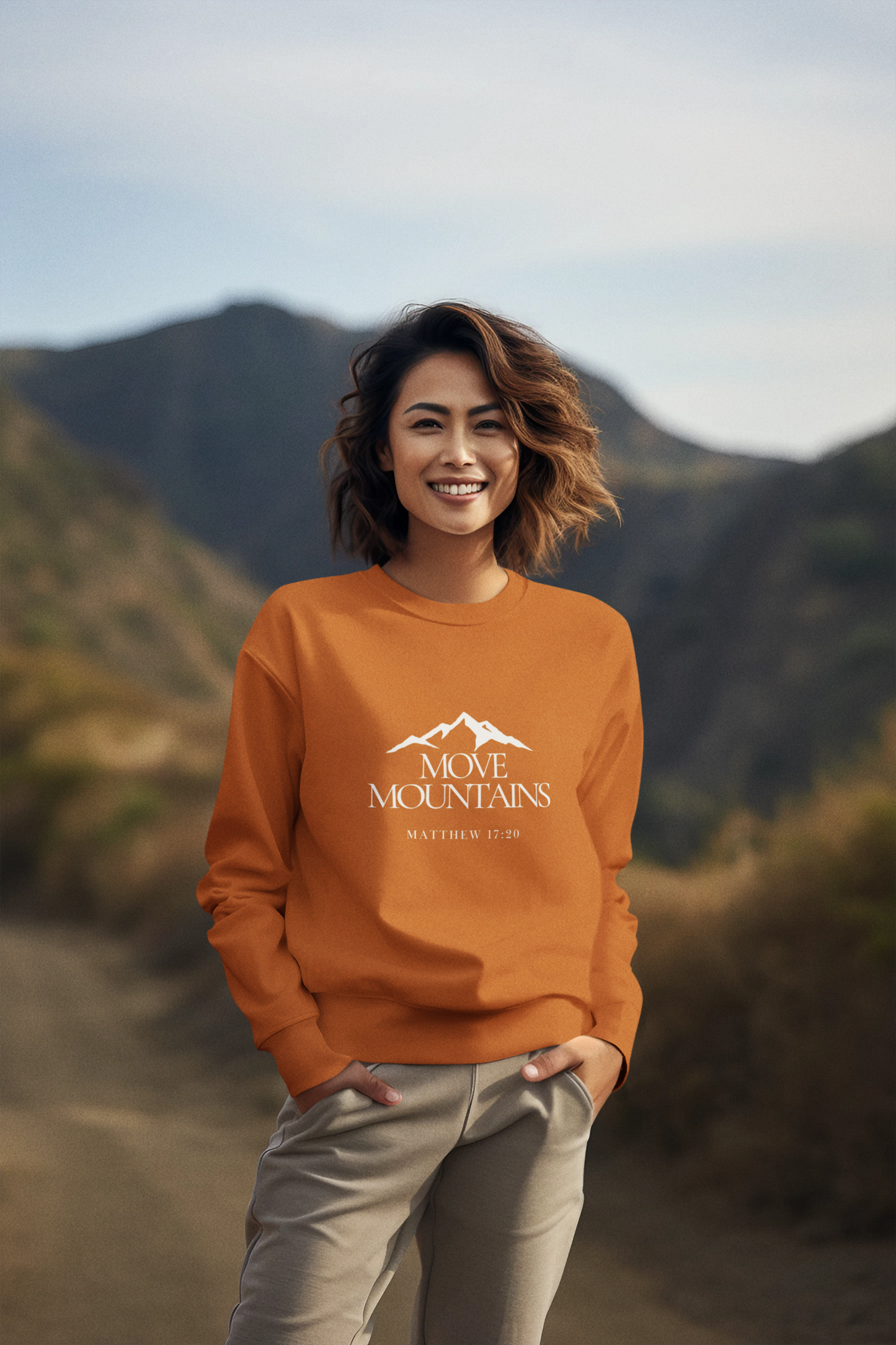 Move Mountains- Unisex Heavy Blend™ Crewneck Sweatshirt