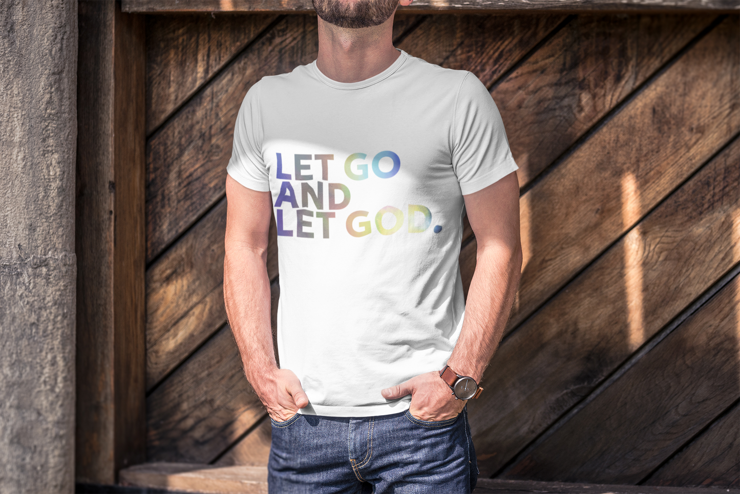 Let Go and Let God- Unisex Softstyle T-Shirt