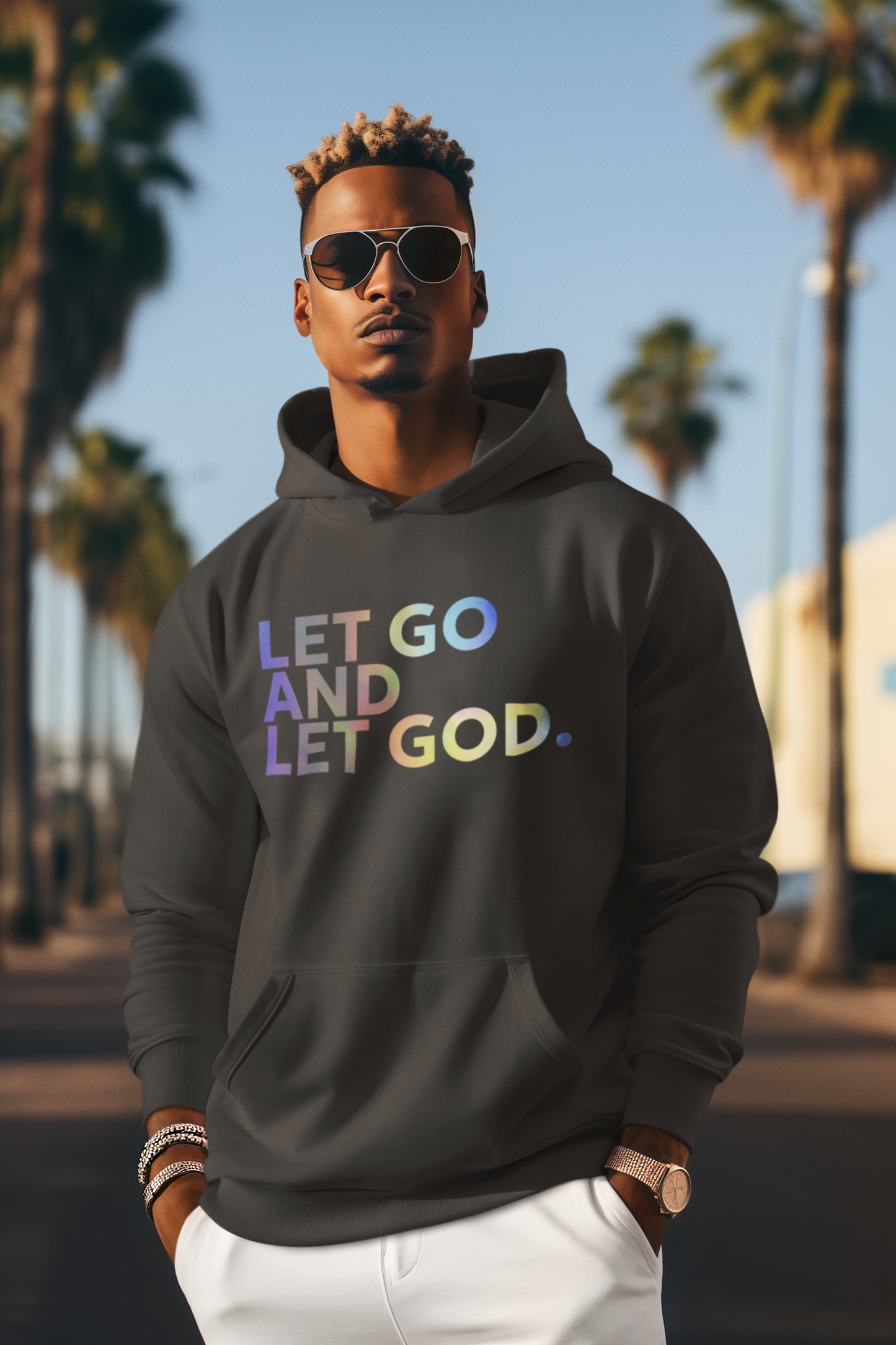 Let Go and Let God-Unisex Heavy Blend™ Hooded Sweatshirt
