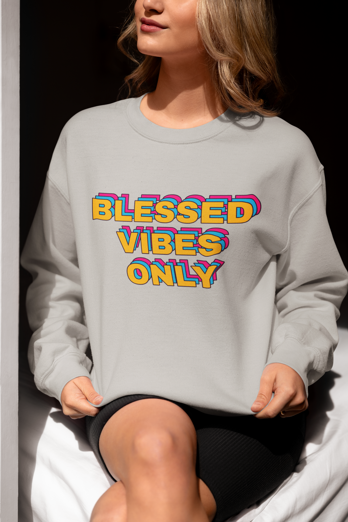 Blessed Vibes Only-Unisex Heavy Blend™ Crewneck Sweatshirt
