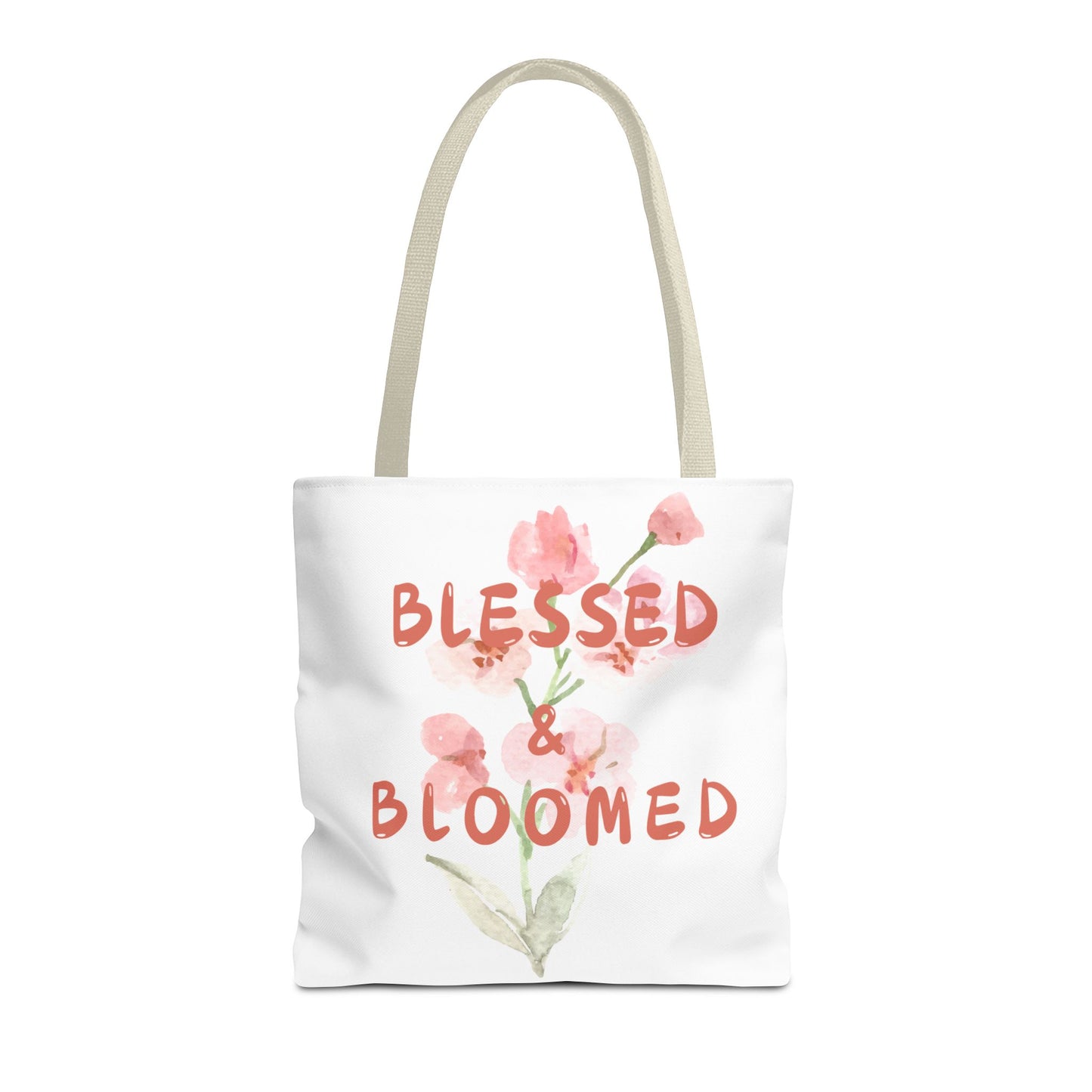 Blessed & Bloomed Tote Bag (AOP)