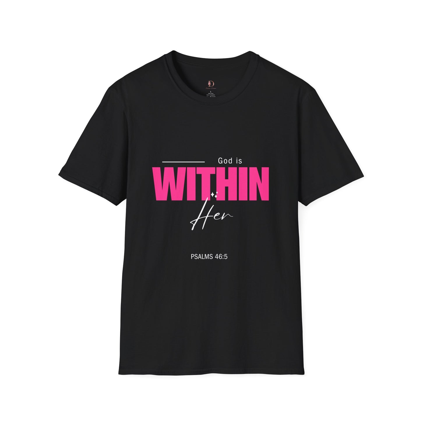 Unisex Softstyle T-Shirt- God is Within Her