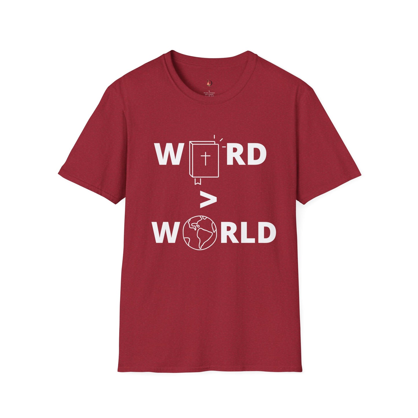 Word > World Unisex Softstyle T-Shirt