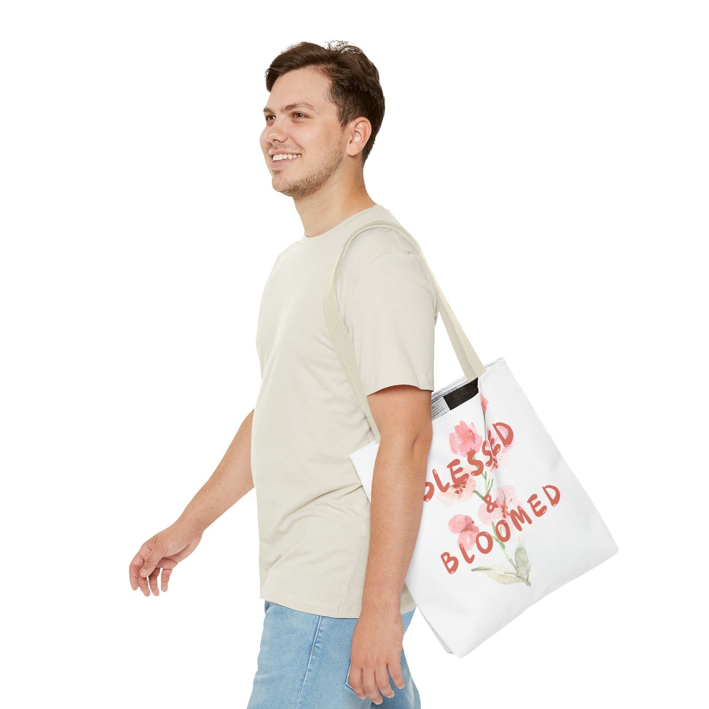 Blessed & Bloomed Tote Bag (AOP)