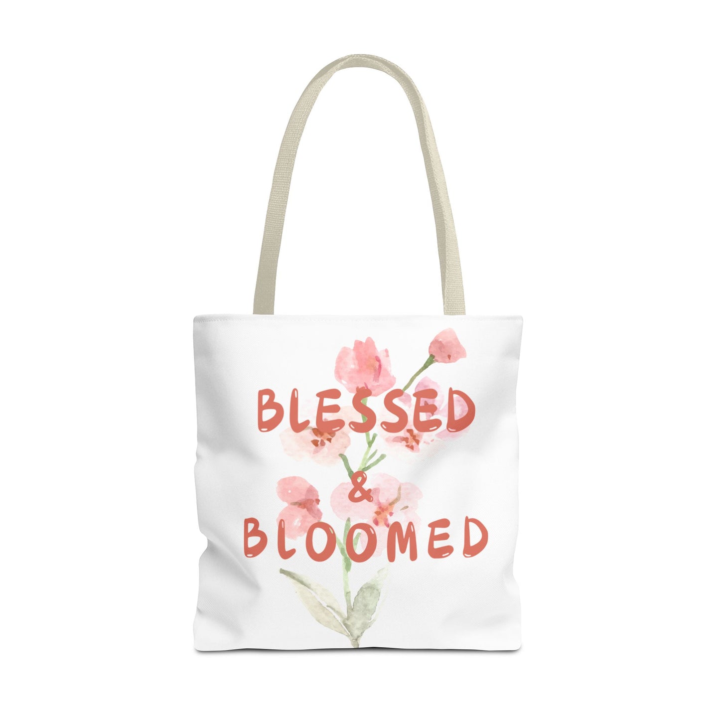 Blessed & Bloomed Tote Bag (AOP)