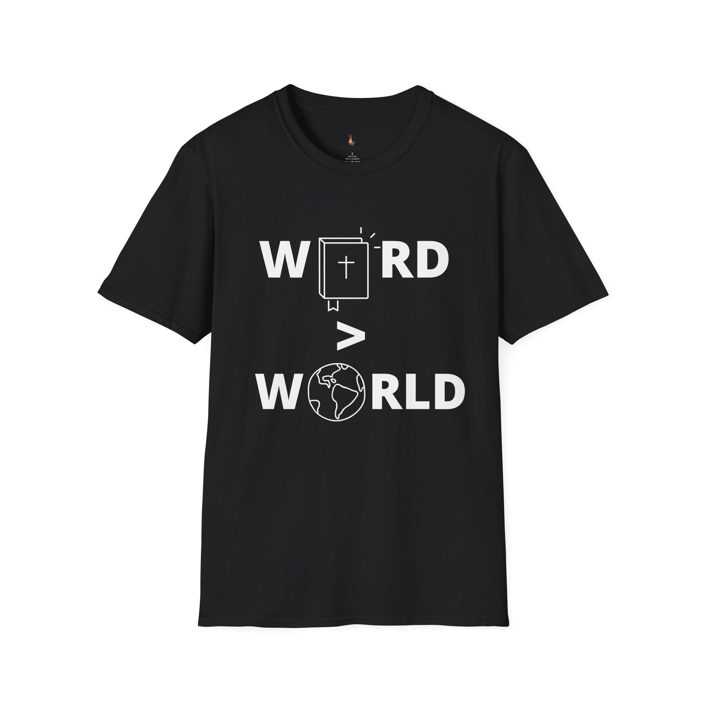 Word > World Unisex Softstyle T-Shirt