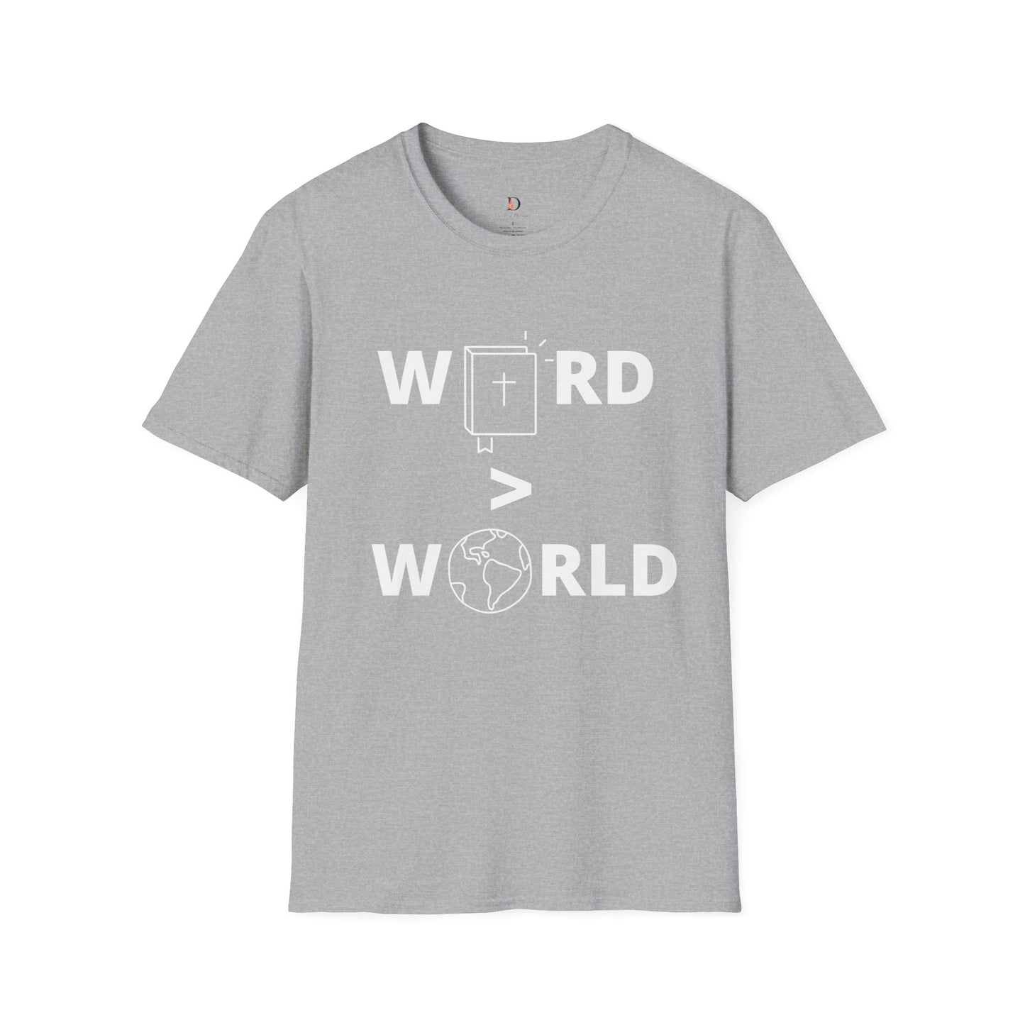 Word > World Unisex Softstyle T-Shirt