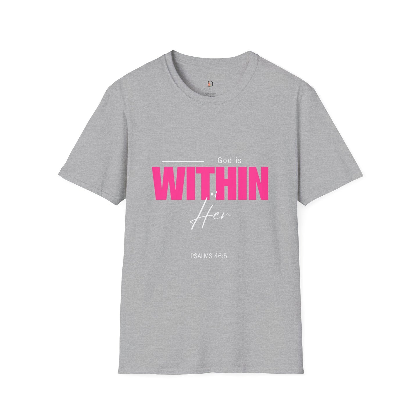Unisex Softstyle T-Shirt- God is Within Her