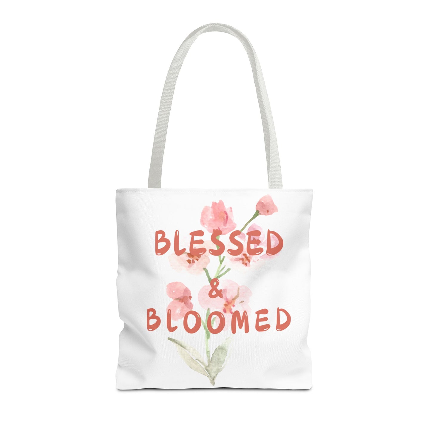 Blessed & Bloomed Tote Bag (AOP)
