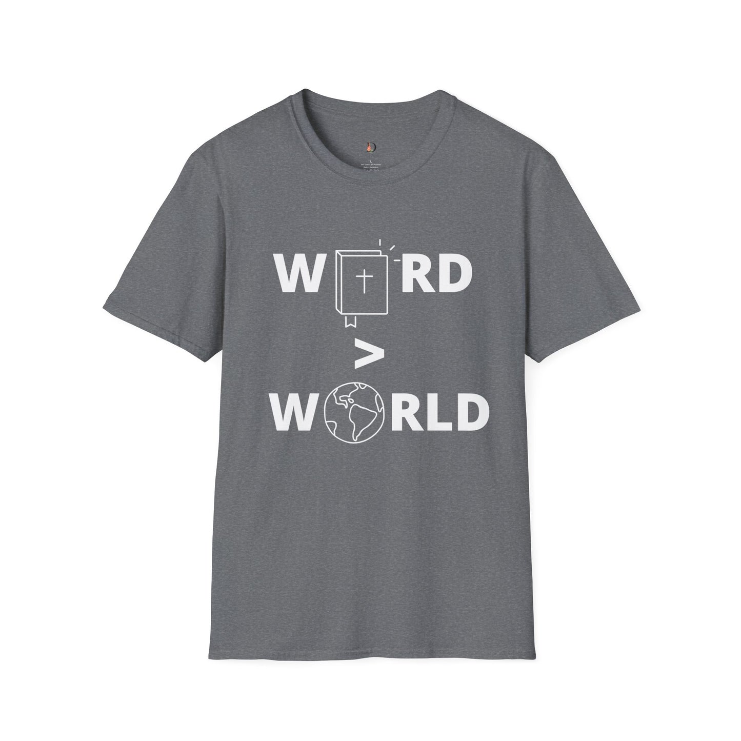 Word > World Unisex Softstyle T-Shirt