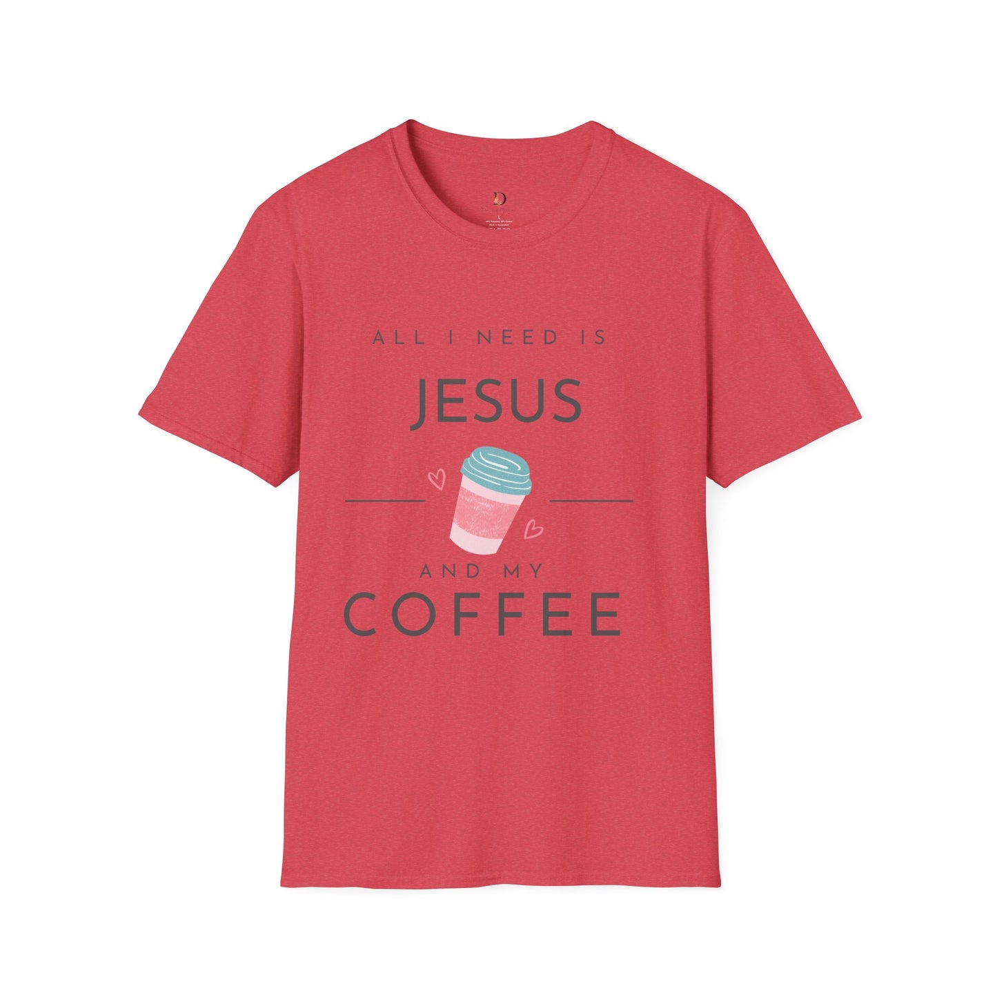 Jesus & Coffee Unisex Softstyle T-Shirt