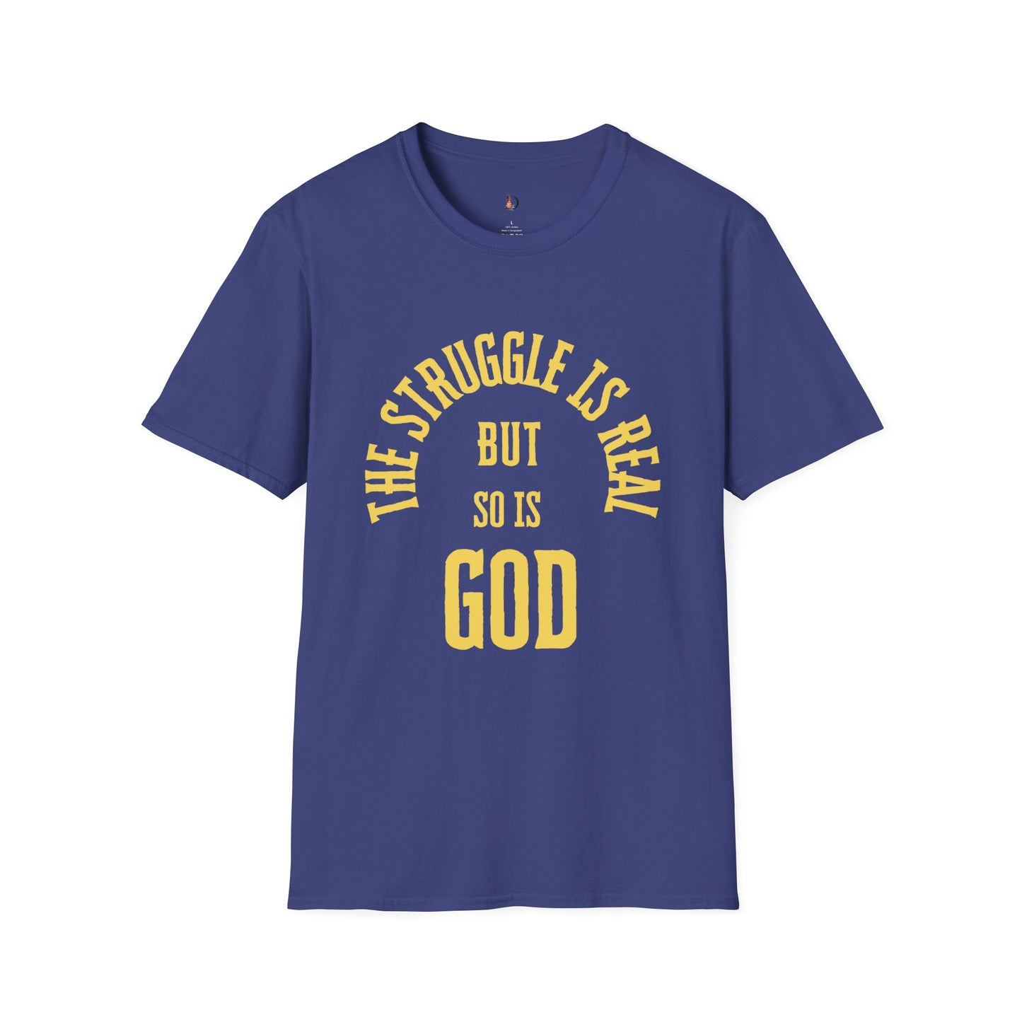 The Struggle Is Real (Yellow) Unisex Softstyle T-Shirt