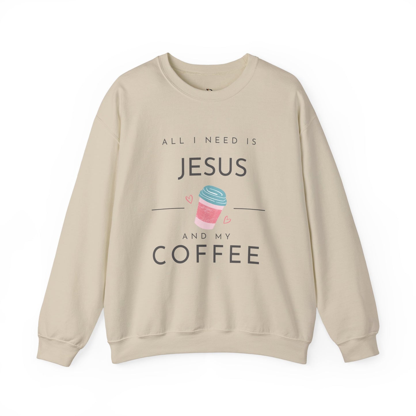 Jesus & Coffee Unisex Heavy Blend™ Crewneck Sweatshirt
