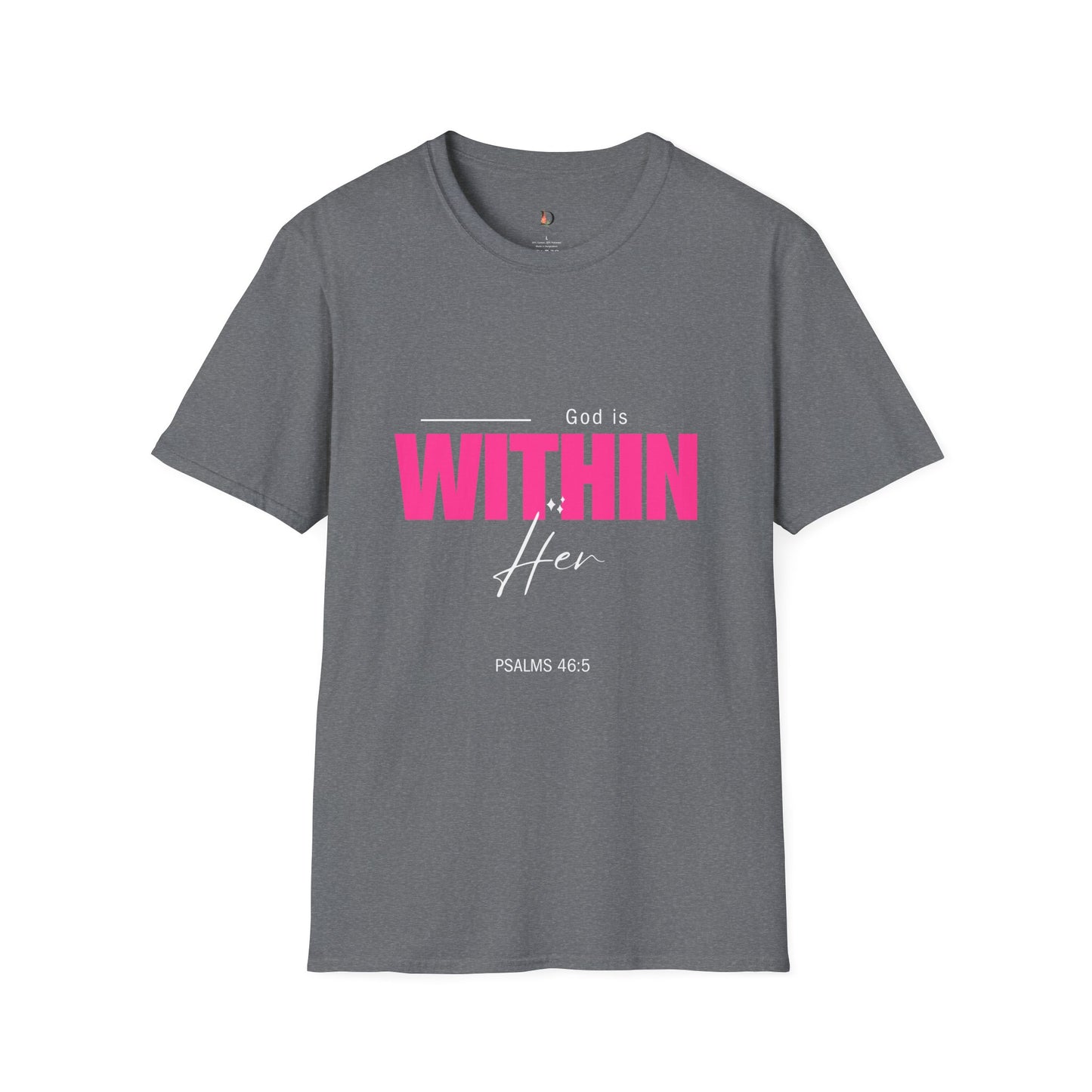 Unisex Softstyle T-Shirt- God is Within Her