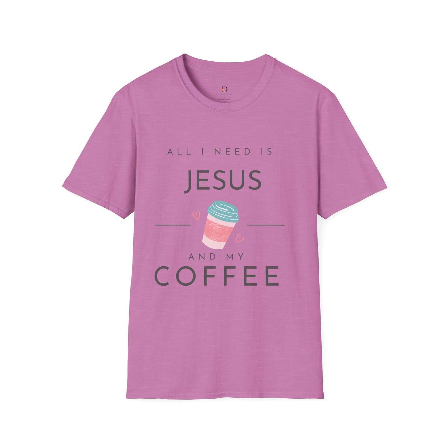 Jesus & Coffee Unisex Softstyle T-Shirt
