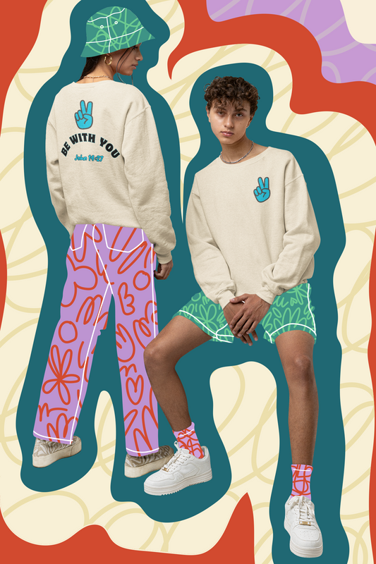 Peace Be With You Unisex Heavy Blend™ Crewneck Sweatshirt